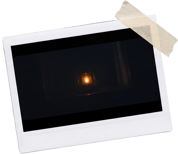 An instant photo of a finished frame